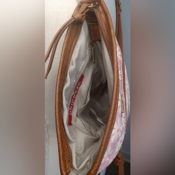 Unionbay Crossbody Purse Fabric Pink Flowers Small - Picture 6 of 7